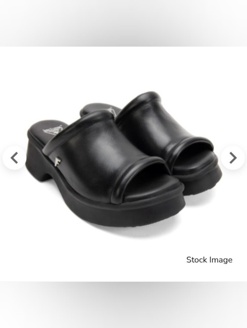 Fluevog Black Comfy Slide Sandals Bergeron